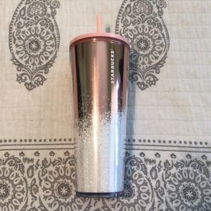 Starbucks Rose Gold Mirror Glitter Tumbler